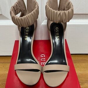 GUESS Women's Beige Heeled Sandals